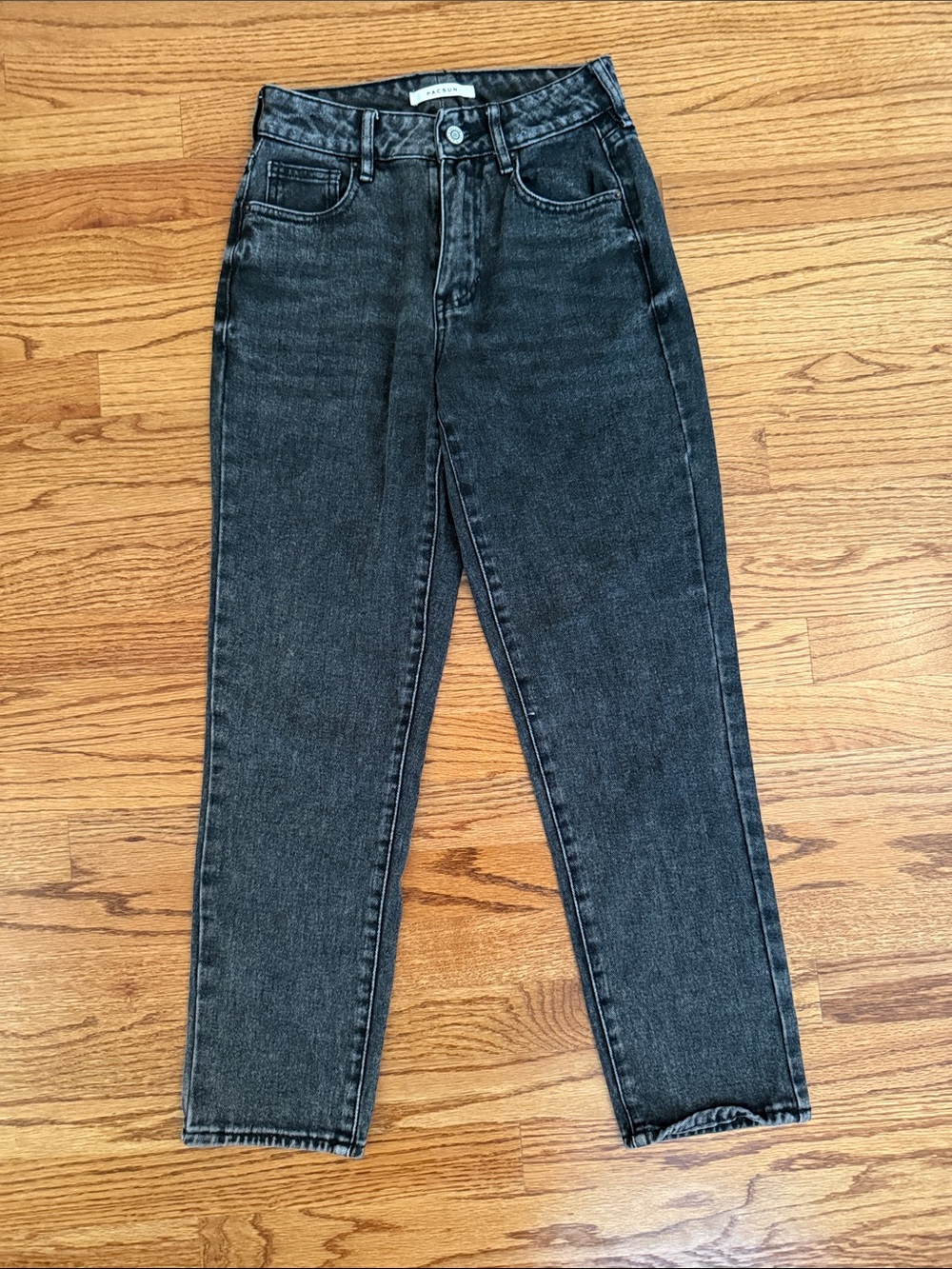PacSun Black Washed Mom Jeans - Black
